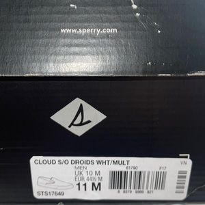 Sperry Star Wars Size 11 S/O Droids White/Multi